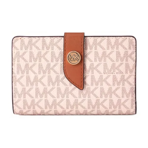 MICHAEL KORS Поливинилхлорид Кошелек Женские Ванильный Желудево-коричневый