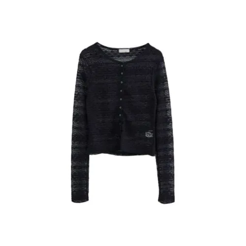 LOWEAR Кружево See Through Кардиган Трикотаж Женский