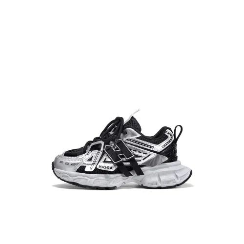 Cool Odd Rebound Дышащий Легкий Амортизация Низкий Топ Kids Lifestyle Shoes Черный Белый Детский