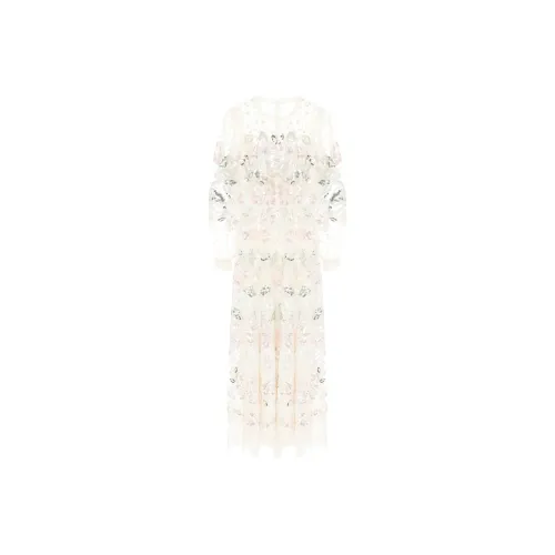 NEEDLE THREAD Длинное платье с длинными рукавами женское