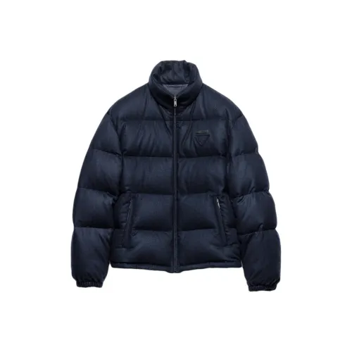 PRADA Синий Мужской Пуховик