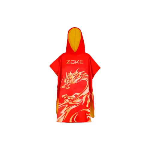 ZOKE Красно-золотой Китай Дракон 625505208 Школьный возраст Домашние халаты
