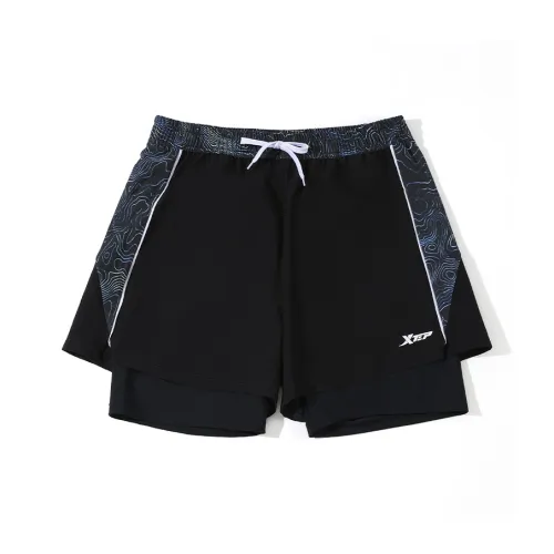 XTEP Глубокий Черный Мужские Плавательные Шорты