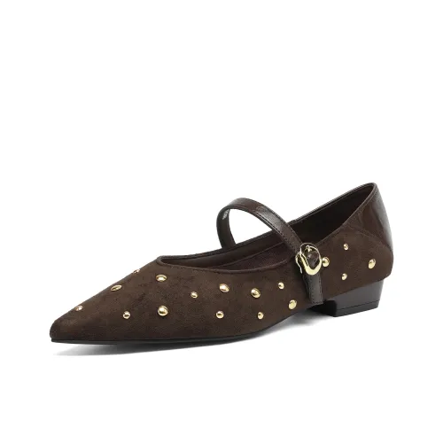 Daphne Квадратный каблук Туфли Мэри Джейн Женские