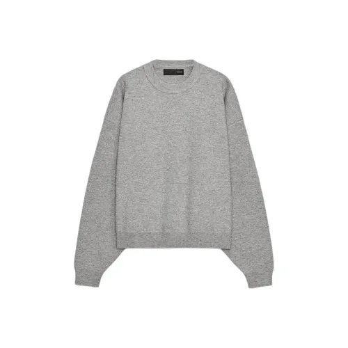 ZARA Зебра с принтом Серый Женский Свитшот