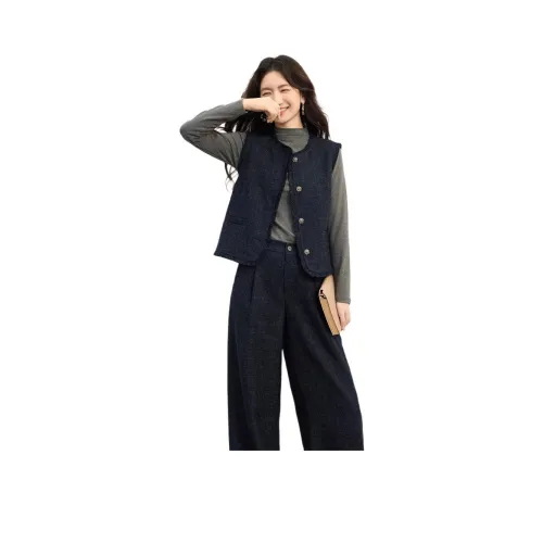 SLLSKY Королевский синий Женские Повседневные костюмы