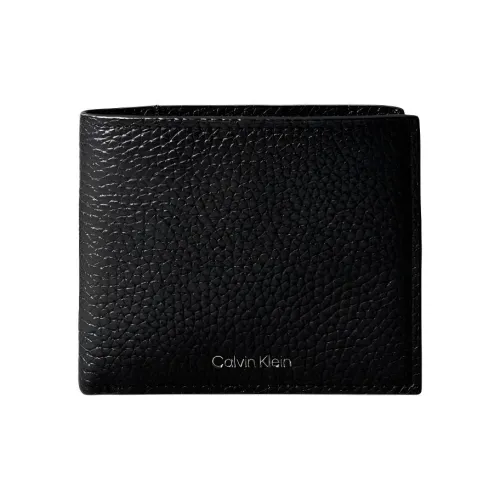 CALVIN KLEIN Кожа Кошелек Мужской Черный