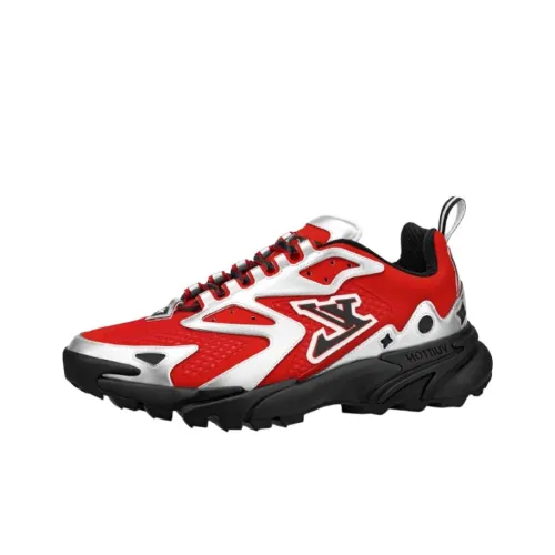 LOUIS VUITTON Runner Tatic Low Топ Повседневная обувь Мужская Красная