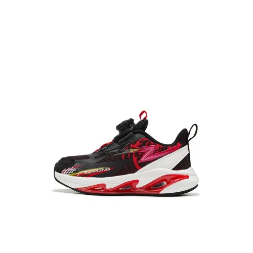 XTEP Амортизаторы Shock Slip-Resistant Низкие Беговые кроссовки Черный топ Scholar Красный