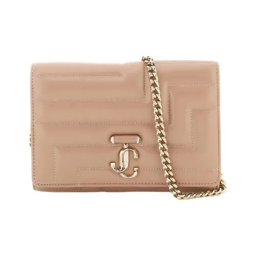 Jimmy Choo Сумка через плечо из кожи женская телесного цвета розовый