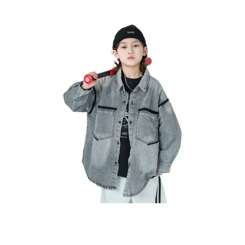 YUGUOGUO Серый Школьный возраст Топы