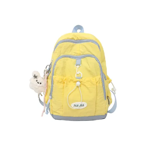 Tezimyt Нейлоновый рюкзак стандартный для подростков экрю черный желтый светло-синий розовый