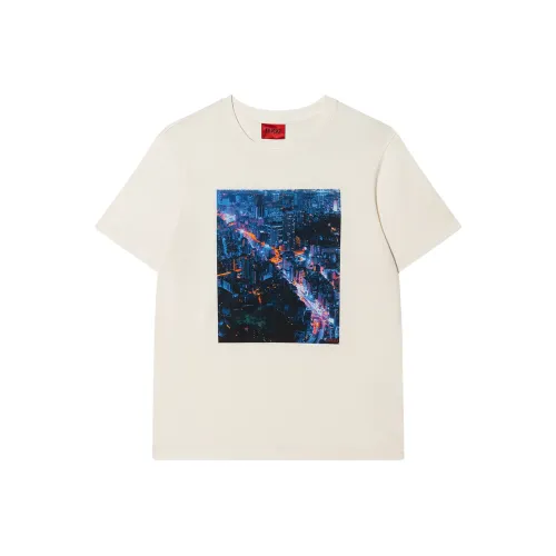 Hugo Boss Белая Мужская T-Рубашка