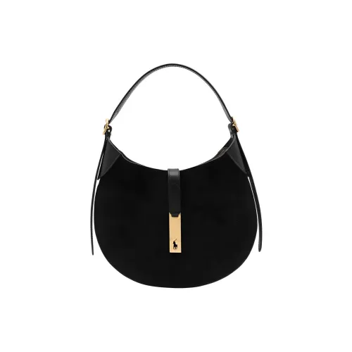 Polo Ralph Lauren Polo ID Кожа Сумка Сумка через плечо Женская Черная