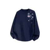 Темно-синий, синий (сладкий стиль, бабочка, левая сторона, плечо, этикетка)