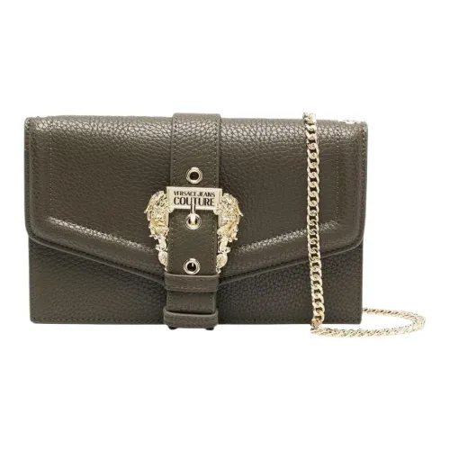 VERSACE JEANS COUTURE Полиуретан Сумка через плечо Сумка на плечо Женская Армейский зеленый