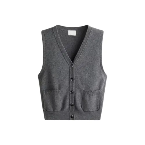 H M Темно-серый смешанный цвет женские майки