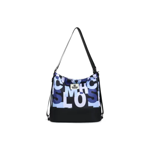 RIVMIND Нейлон Сумка-тоут Сумка для покупок Сумка через плечо Женская Фиолетовая Зеленая Синяя Черная