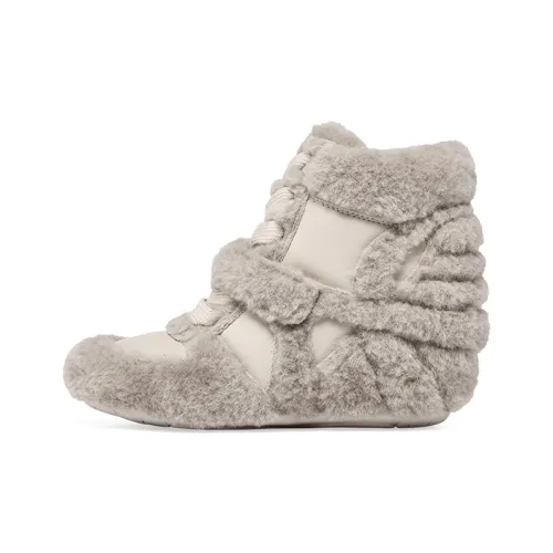 Пепельная повседневная обувь хай-топы женские