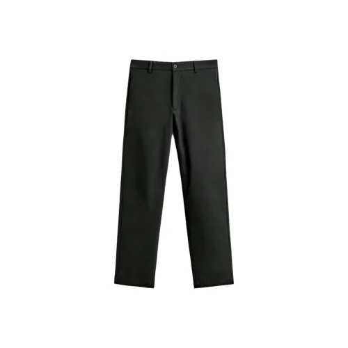 ZARA Темно-зеленые Мужские Повседневные Штаны