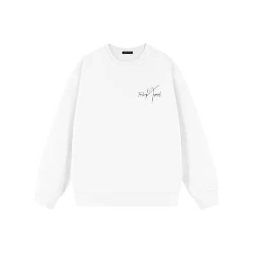 Tonlion Свободный крой Мужской Круглый вырез Длинный рукав Куртка Топ Унисекс