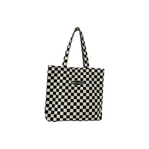 BEAUTIFUL AND CHARMING Двойная сторона клетчатая холщовая сумка повседневная сумка переносная для хранения