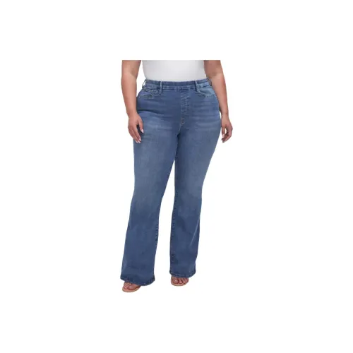 GOOD AMERICAN Medium Dark Blue Women's Jeans GOOD AMERICAN Средне-темно-синие женские джинсы