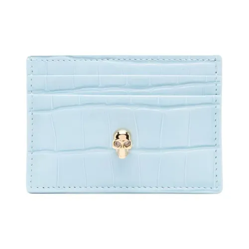 Alexander McQueen Кожа Держатель для карт Женские Светло-синий