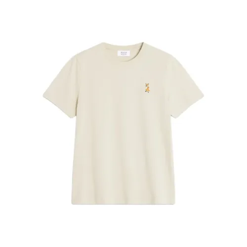 Maison Kitsune Бежевые Женские T-рубашки