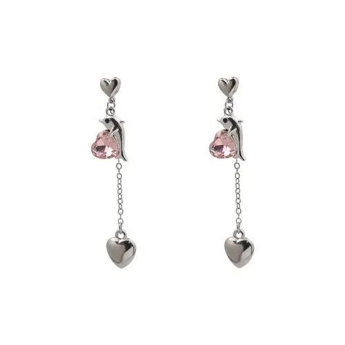 Tong Tong Rabbit Alloy Resin Stud Earrings Women's