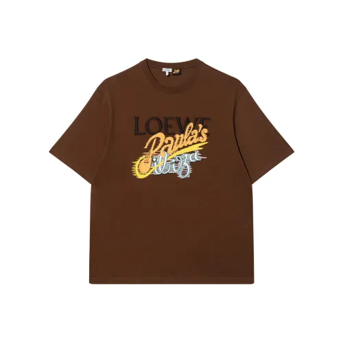 LOEWE Paula's Ibiza SS25 T-Shirt Мужской Коричневый