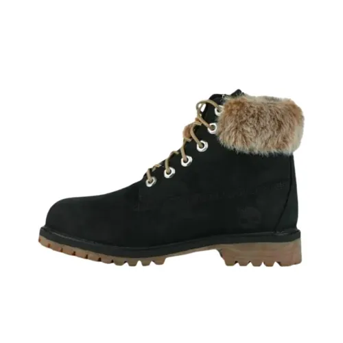 Timberland 6 Inch High Топ Детские ботинки Черные Подростки