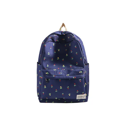 PULEWEI Nylon Backpack Standard Women's Dark Blue PULEWEI Нейлон Рюкзак Стандартный Женский Темно-синий