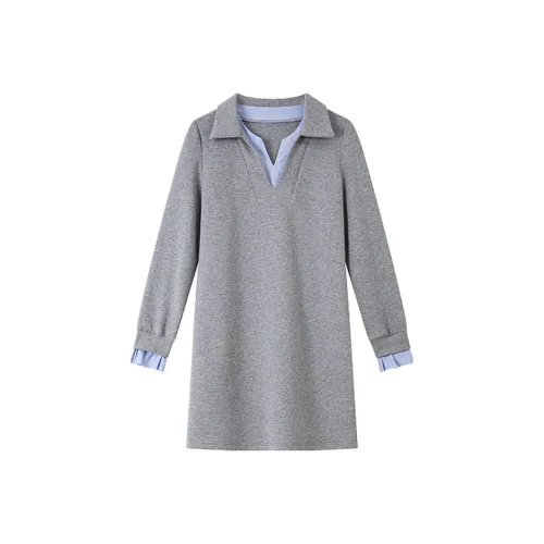 LUYOUYE Осеннее Длинное Платье с Длинными Рукавами Женское