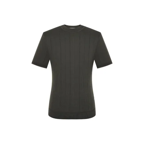 SAINT ANGELO Темно-оливковые унисекс свитеры