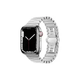 [Silver/Bow Clasp] Solid Metal Strap  
[Серебряный/Застежка-бабочка] Твердый металлический ремень