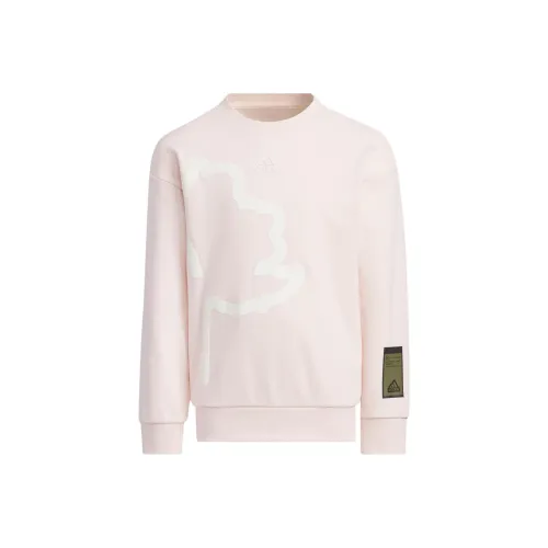 Adidas Толстовка Sportswear На открытом воздухе Толстовка Нефритовый белый Детский