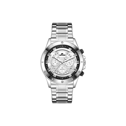 LIBER AEDON Наручные часы Кварцевый механизм Ремешок из нержавеющей стали Белый циферблат Мужские часы