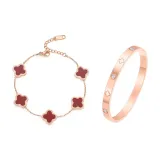 Четырехлистный клевер, набор 2 [красный]