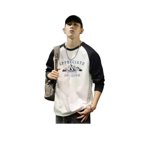 Tonlion Белая Мужская T-рубашка