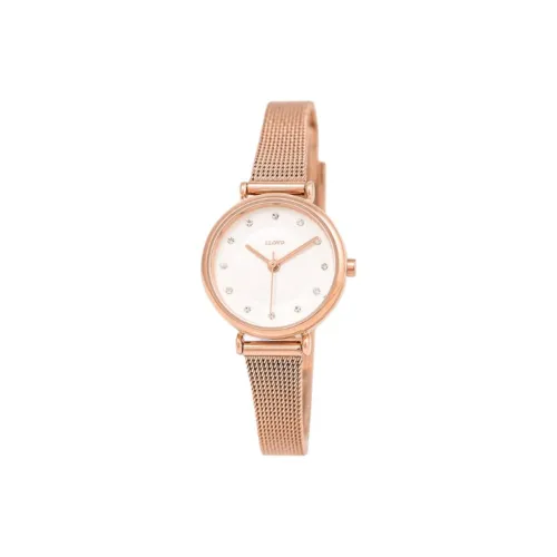 Lloyd Кварцевый механизм нержавеющая сталь ремешок 25 мм женские часы белый циферблат