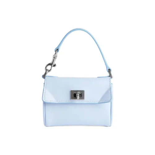 Balenciaga Телячья кожа Монета Кошелек Мини Женский Облачно-синий