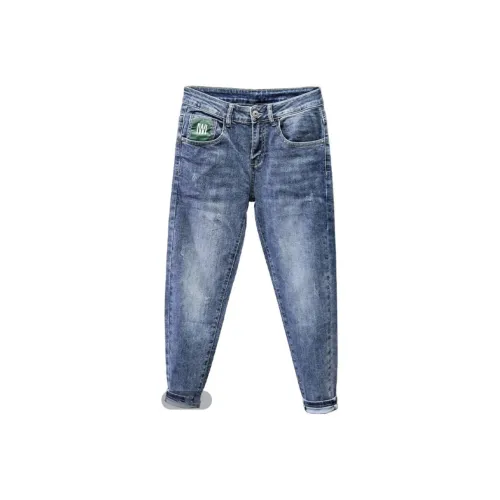 Chisportate Синий Все Season Унисекс Джинсы