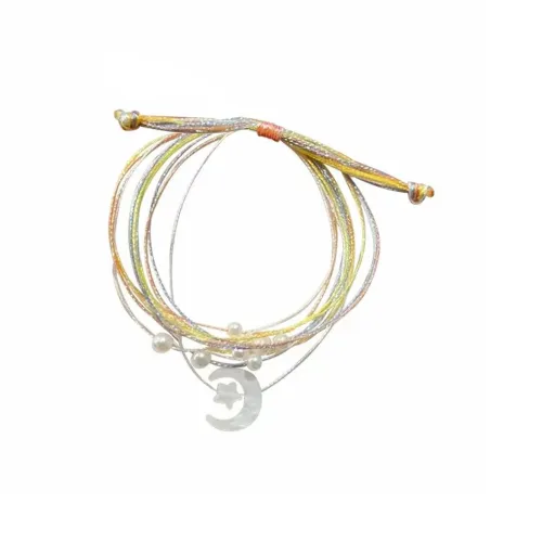 Yu Oval Bangle Хлопок Браслет Шнурки Женские