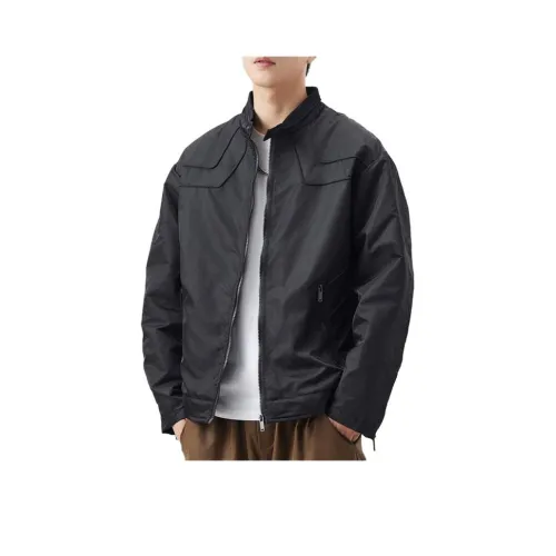 HEISU Мужские черные куртки