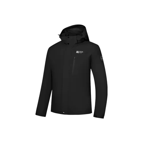 QIAODAN Черный Мужской Тренч