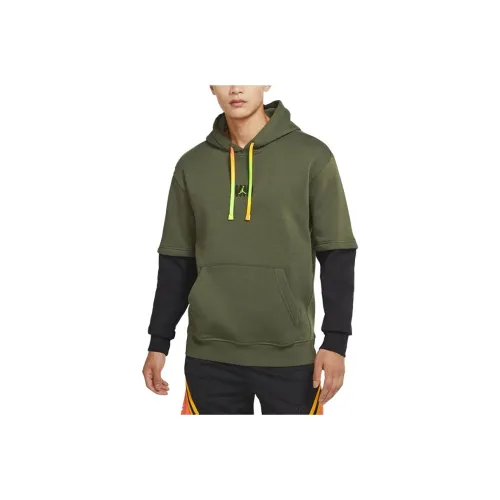 Jordan MVP Хаки Черный Electronic Зеленый Мужской Свитшот