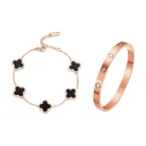 Четырехлистный клевер, комплект 2 [черный]