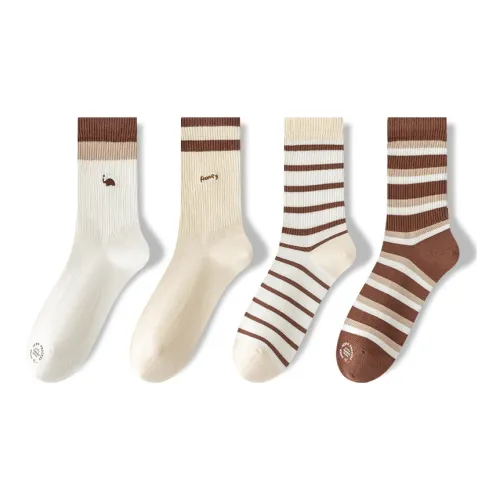 FUGEER 4 шт Gift Box Set One OF Each Цвет Женские MID Носки до икры