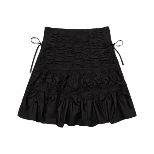 LOW CLASSIC FW25 Утеплённый Складной Юбка Повседневный Длинный Юбка Женская